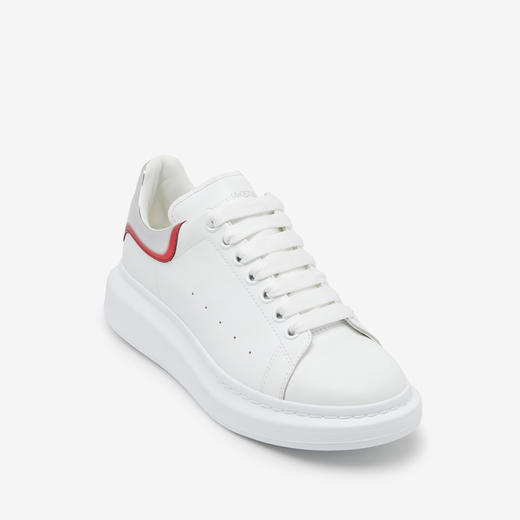 ALEXANDER MCQUEEN 亚历山大.麦昆 男士镜面红尾阔型休闲运动鞋 白色 750335 WIDJN 9174 商品图1