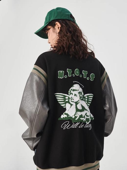 NTOT/NOTWT2103501/天使毛巾绣棒球服 商品图1