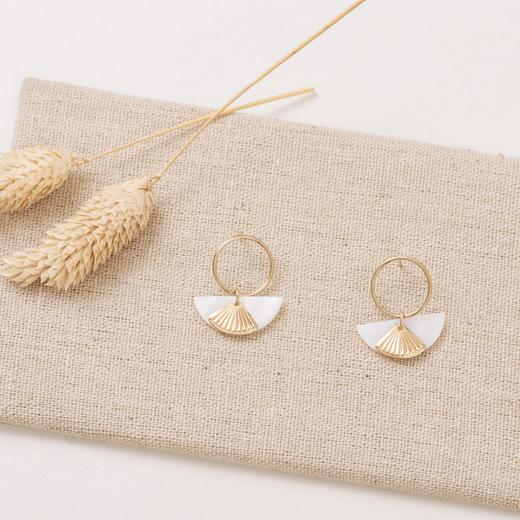 ZOAJE TIMELESS系列半月形珍珠母贝耳环/项链TAHITI 商品图5