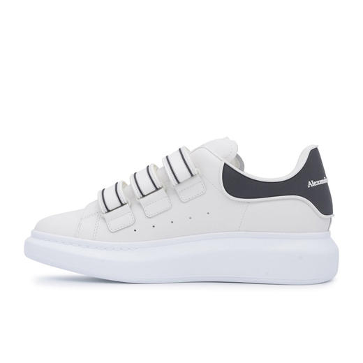ALEXANDER MCQUEEN 亚历山大.麦昆 男士黑尾阔型三绑带休闲运动鞋 白色 750337 WIDJK 9360 商品图2
