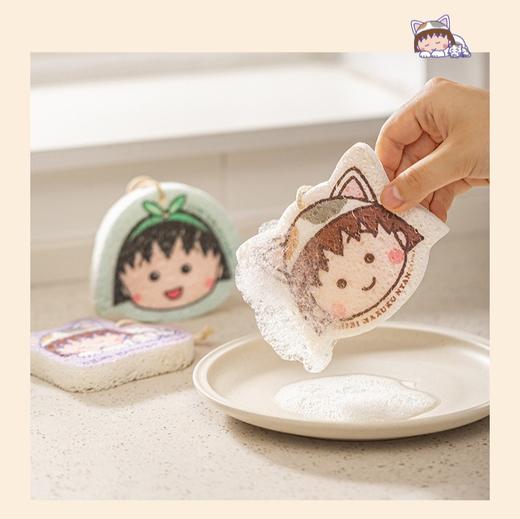 小丸子木浆棉海绵擦 洗碗擦刷锅擦魔力擦 起泡绵密去污去油 商品图5