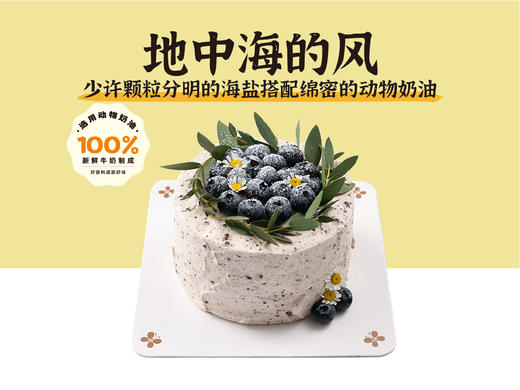 经典蛋糕 | 地中海的风蛋糕4寸（纯动物奶油奥利奥口味 碧根果仁山核桃仁坚果夹心 提前4小时预定） 商品图0