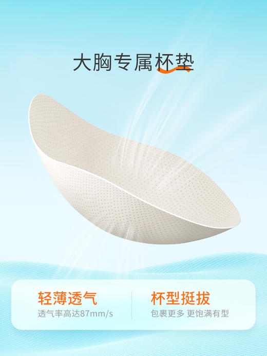 奶糖派线雕软支撑果冻条大胸侧收提拉文胸隐形无痕光面内衣 商品图5