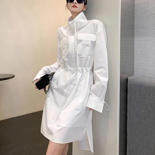 裁缝学苑AS112 工装POLO领长袖连衣裙纸样衬衫裙女装收腰裙子裁剪 商品图5