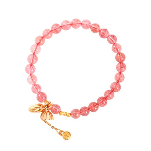 【爱情】灵机吉品 貔貅草莓晶两世欢手链 星光月光石手串 送礼闺蜜女生 商品图5