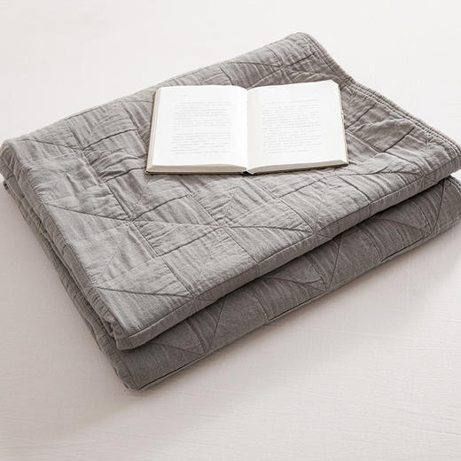 無印良品全棉针织毯 商品图2