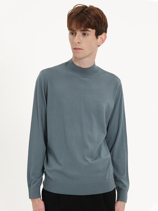 callisto浅绿色全绵羊毛长袖毛衣 FSKNW131T 商品图0