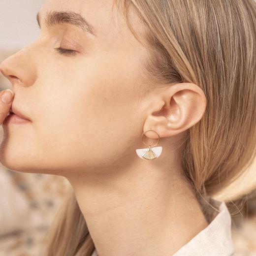 ZOAJE TIMELESS系列半月形珍珠母贝耳环/项链TAHITI 商品图2