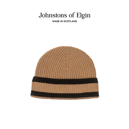 条纹羊绒羊毛混纺针织帽男女 商品图4