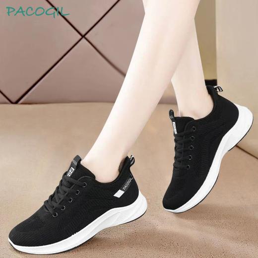 DD-帕克吉尔2023春夏新款运动鞋休闲女鞋软底飞织透气跑步鞋旅游鞋 商品图3