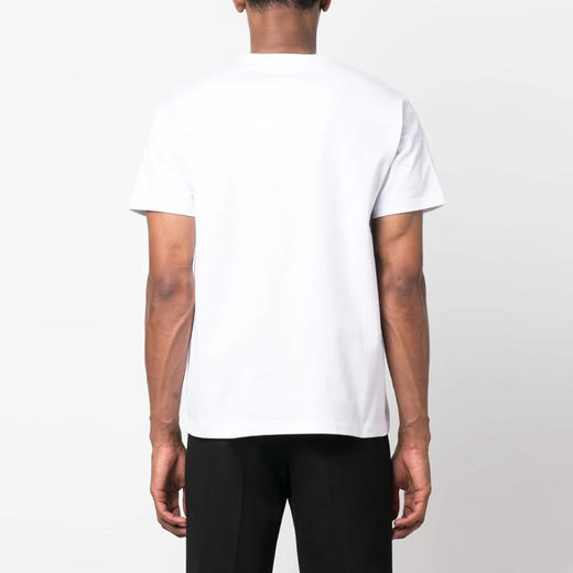 ALEXANDER MCQUEEN 亚历山大.麦昆 男士学院运动风圆领短袖T恤 白色 759442 QVZ29 0900 商品图2