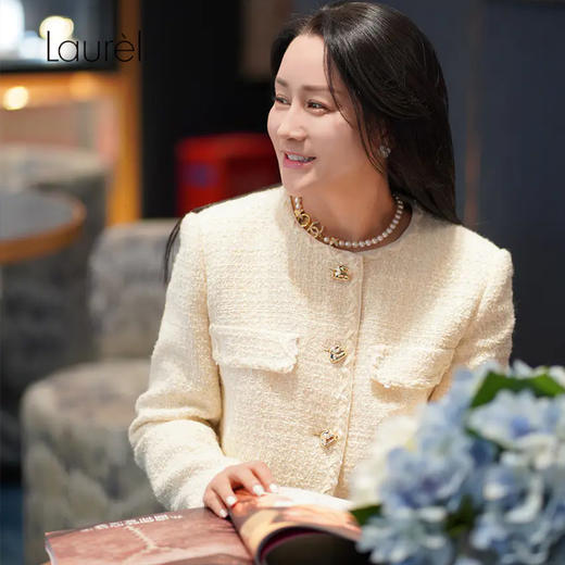 Laurel劳芮23秋冬粗花呢小香外套 LWL343T05300 商品图0