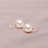 美裕 金18K海水珍珠耳钉 南洋珠11.5-12mm 105964 商品缩略图4