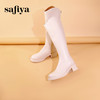 Safiya/索菲娅 2023冬季新品 潮流街头V口显瘦拉链厚底高筒骑士靴长靴 SF34117002/SF34119002 商品缩略图8