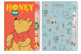 日本SUN-STAR太阳星迪士尼维尼熊5档文件夹A4