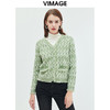 VIMAGE纬漫纪秋季新款羊毛时尚通勤气质百搭短款针织开衫VC2301216 商品缩略图5
