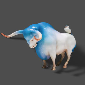 赵凯《云游·牛》46*26*28