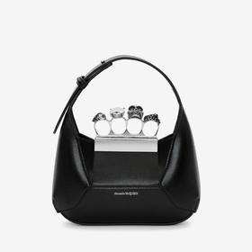 ALEXANDER MCQUEEN 亚历山大.麦昆 女士 Jewelled Hobo 迷你提挎包 黑色 731136 DYTAB 1000