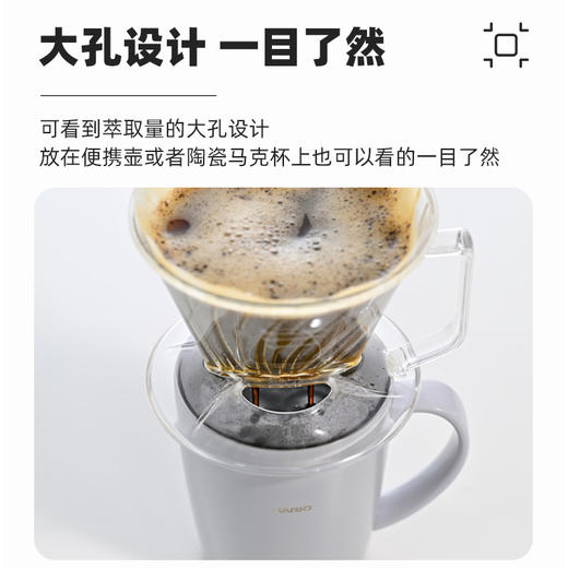 【HARIO】HARIO全新飞马座船型透明树脂滤杯滤纸咖啡手冲用具PED 商品图3