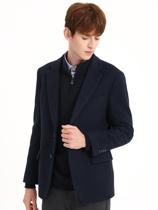 callisto藏青羊毛羊绒便西 FSFJK020C NA 商品图1