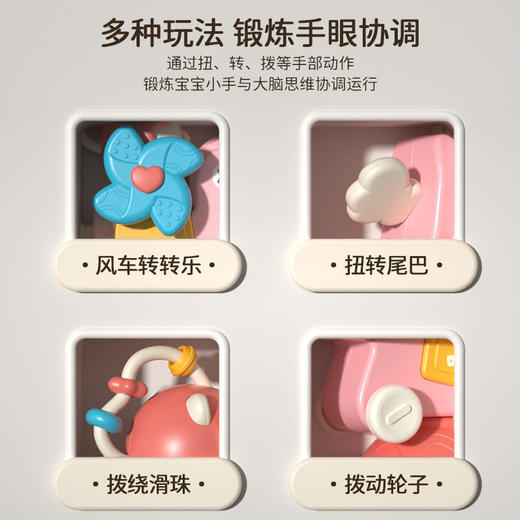 【木马转转乐五合一】宝宝餐椅餐桌吸盘玩具 安抚宝宝情绪 锻炼手部精细动作 哄娃小能手 商品图2