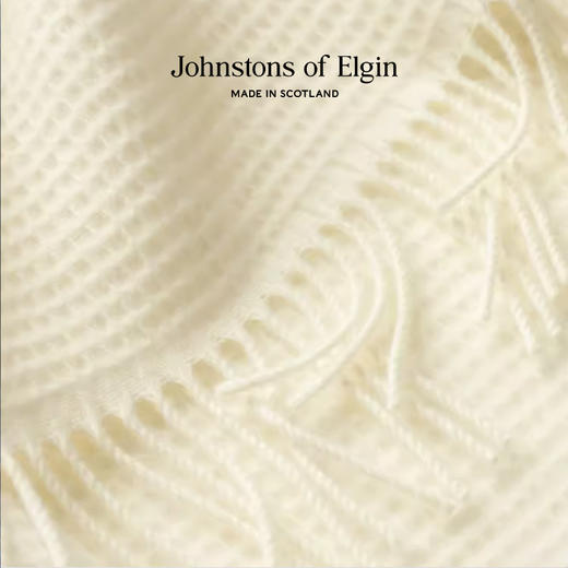Johnstons of Elgin华夫格纯羊绒围巾 商品图3