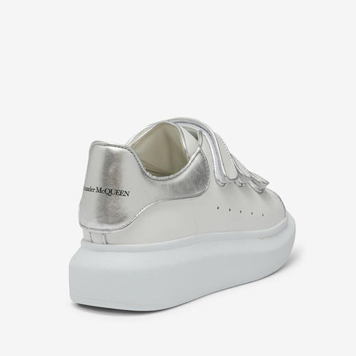 ALEXANDER MCQUEEN 亚历山大.麦昆 女士银色尾阔型三带式休闲运动鞋 白色 755626 WIDJW 9071 商品图2