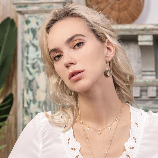 ZOAJE TIMELESS系列半月形拉长石耳环/项链VIETNAM 商品图11