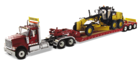 Cat®12M3 平地机带HX520 拖头搭配 XL 120 拖车