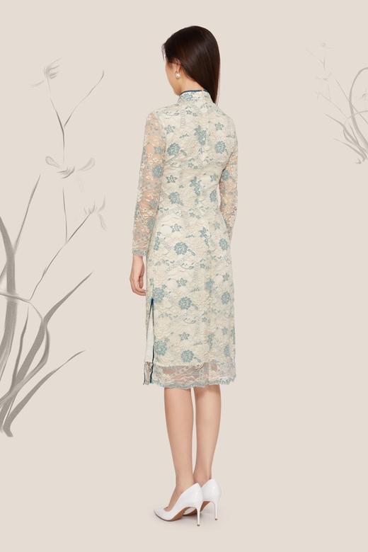 Le Malene 中国风旗袍款薄荷绿连衣裙 9823 商品图2