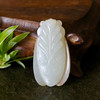 和田玉（白玉 ）子料挂件--蝉19.55g 商品缩略图3