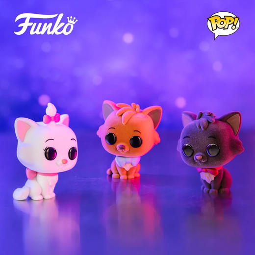 Funko POP! 迪士尼100周年猫儿历险记3个装植绒款限定款公仔手办摆件 68392 商品图2