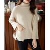 【现货7天】羊绒衫高领毛衣女宽松外穿2023秋冬新款韩版套头慵懒羊毛外套 商品缩略图0