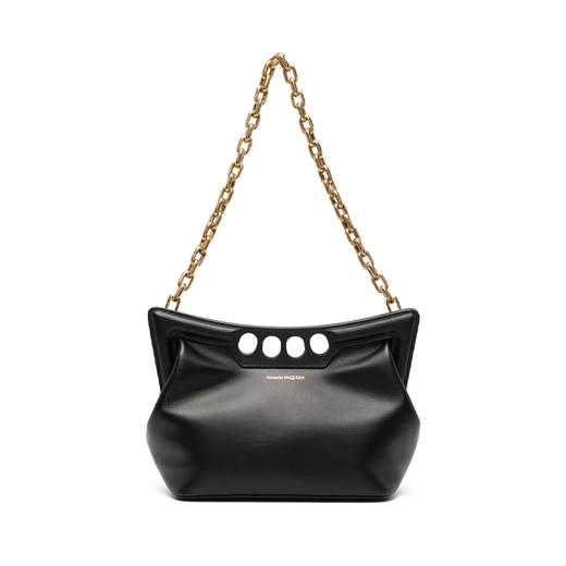 ALEXANDER MCQUEEN 亚历山大.麦昆 女士小号 The Peak 包 黑色 743091 1BLGN 1000 商品图0