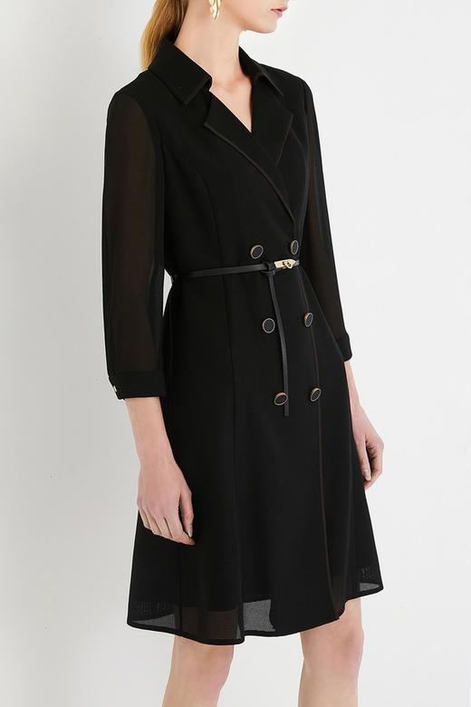 MISICAKOO/茉诗可可 优雅翻领双排口束腰连衣裙 13232 商品图3