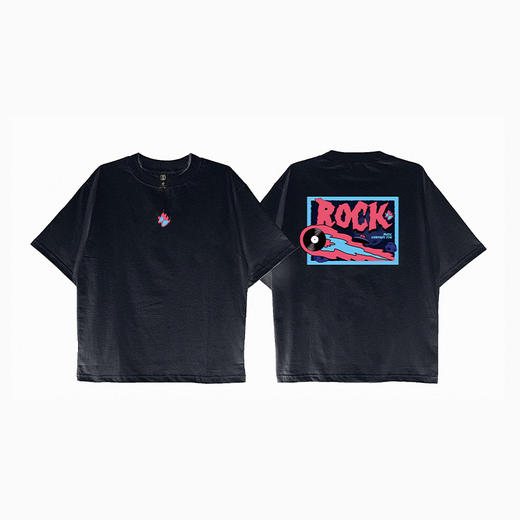 【火蝶】孩子们的迷笛2023亲子T恤黑白纯棉短袖宽松 商品图0