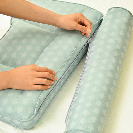 瑞士十字系列模块枕头分区护颈椎枕头纯全荞麦壳助睡眠 商品图3