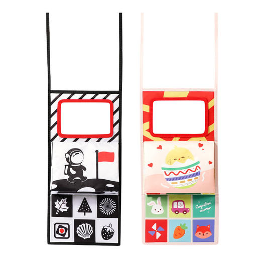 【多维启蒙！镜子台历布书】婴儿早教启蒙台历布书，宝宝抬头训练，可挂式撕不烂带响纸哈哈镜li 商品图3