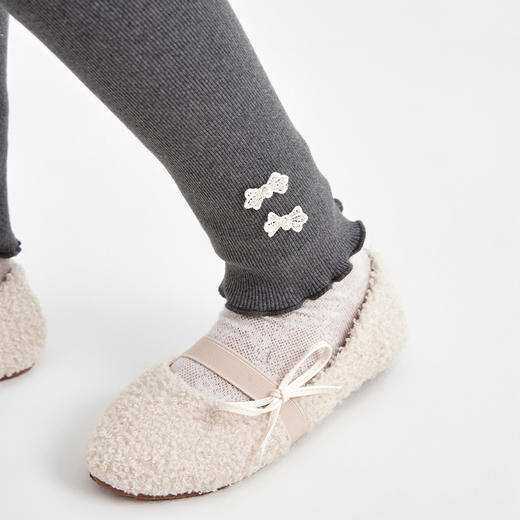 笛莎Deesha 童装女童裤子2023冬季新款优雅弹力打底裤 商品图3