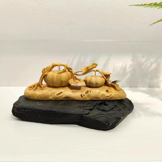 福运绵长(南瓜)°黄杨摆件 商品图1