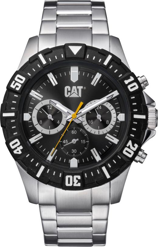 卡特精密三眼黑色表盘钢带手表Cat® Precision Three-eye Black Dial
Steel Strap Watch 商品图0