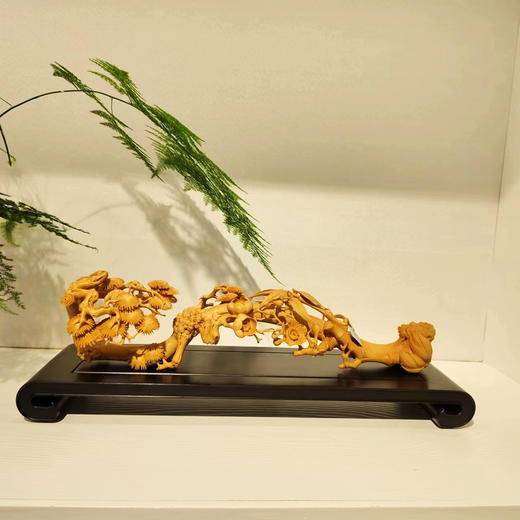 岁寒三友/松竹梅°黄杨摆件 商品图0