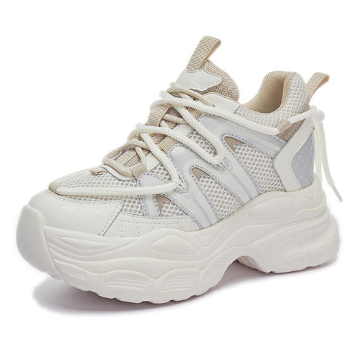 运动休闲，内增高8cm新款透气厚底网面小个子老爹鞋AY-A8692 商品图4