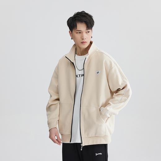 圈【新款DQ】大依优型立领夹克外套男宽松加肥加大码上衣夹克商务休闲胖子肥佬 商品图1