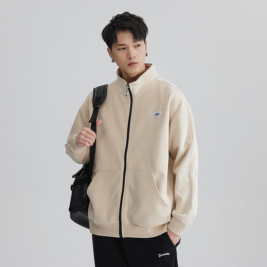 圈【新款DQ】大依优型立领夹克外套男宽松加肥加大码上衣夹克商务休闲胖子肥佬 商品图7