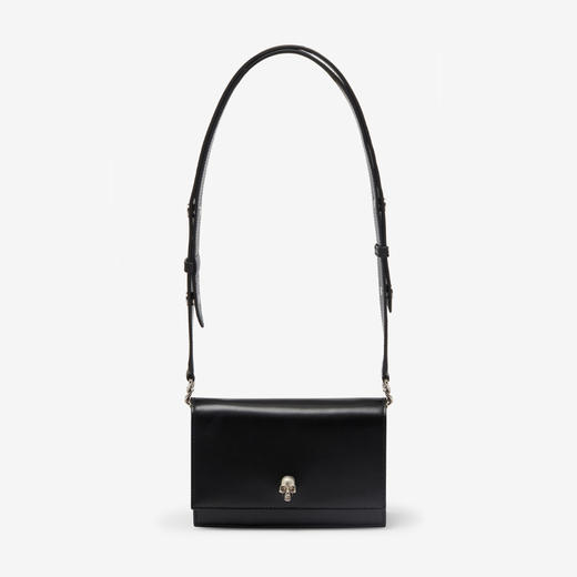 【一】ALEXANDER MCQUEEN 亚历山大.麦昆 女士小号 Skull 单肩包 黑色 757626 1BLCM 1000 商品图3