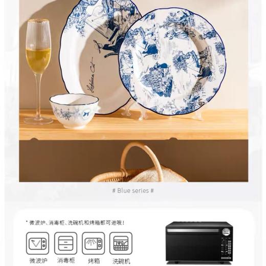 赫本猫陶瓷餐具套装 饭碗菜盘子甜品盘牛排盘 商品图3