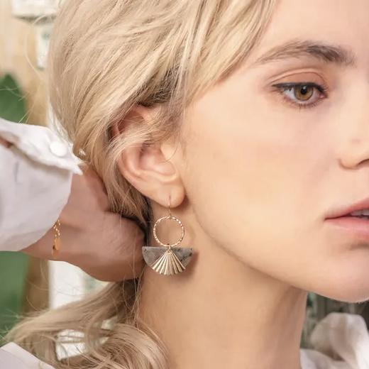 ZOAJE TIMELESS系列半月形拉长石耳环/项链VIETNAM 商品图6