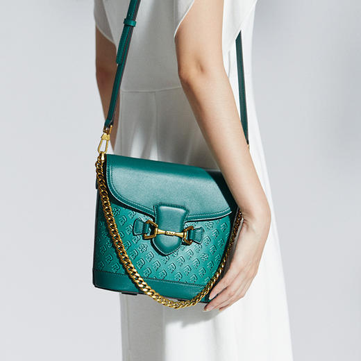 保兰德PLD 经典系列45度老花链条单肩包东方雅奢时尚通勤斜挎女包 商品图6