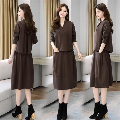 时尚气质，罗马棉套裙两件套HR-GJC2930 商品图3